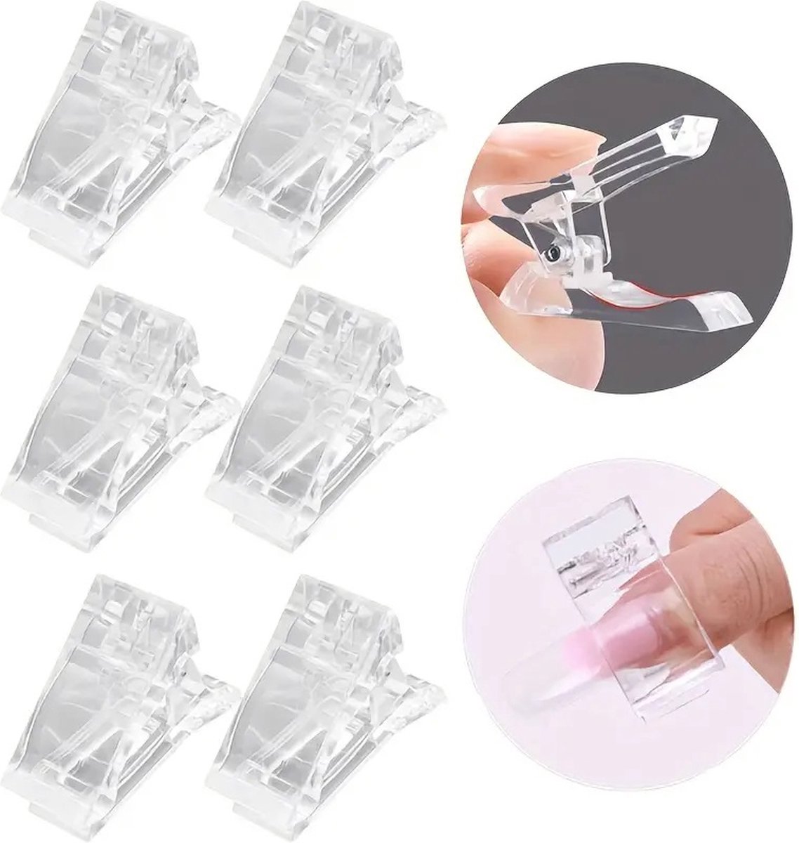 Polygel Clamp | Nail Clamp | Nail Clip | Dual Form Clamp | For Applying Gel Nails - Image 2