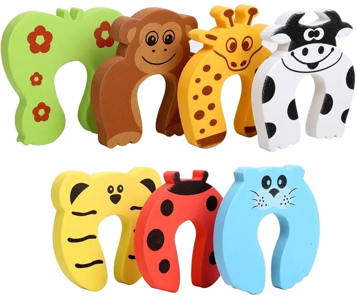 Door Stoppers Animal I Baby and Child Door Protectors I Door Protection I Foam / Foam I Animal Door Stopper I 4 Pieces - Image 5