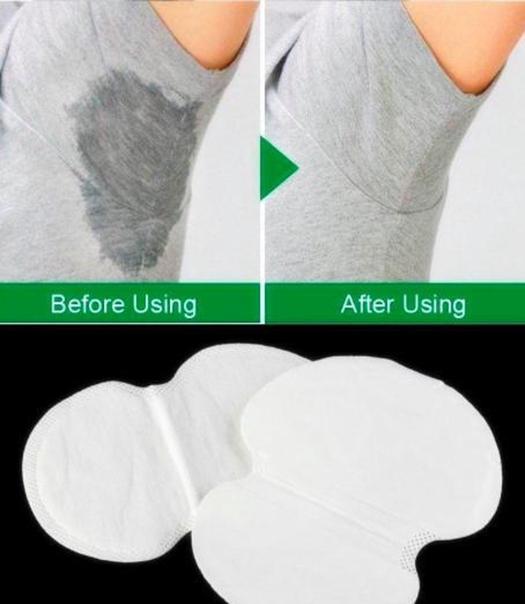 Underarm Pads Cotton Pads - For Sweat Stains - Absorb Underarm Sweat - Absorb Sweat Under Armpit - 20 Pieces - Image 1