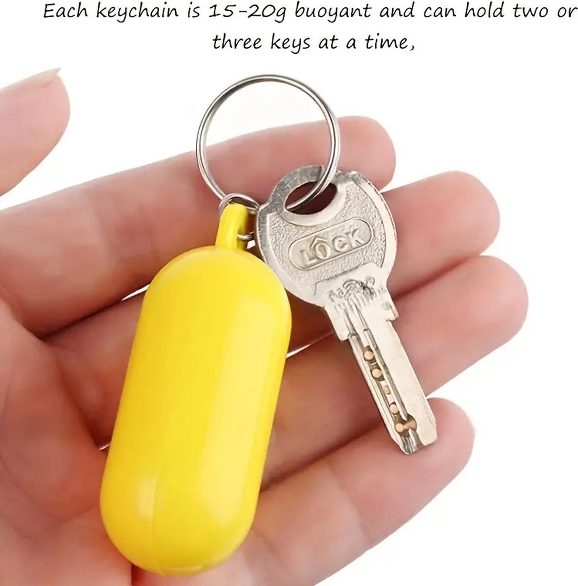 Floating Keychain I ABS I Bumper I Key Driver I Floating I Oval I White - Image 5