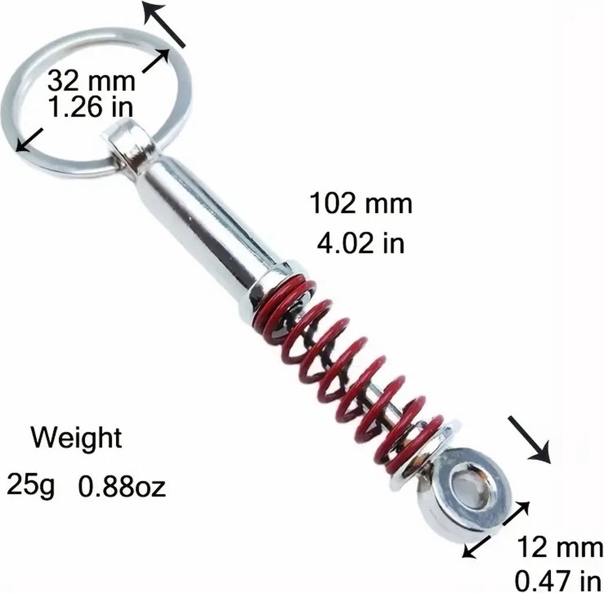 Car Shock Absorber Keychain | Car Key Holder | Shock Absorber Spring Keychain | Universal | Car Accessories | Black - Image 3