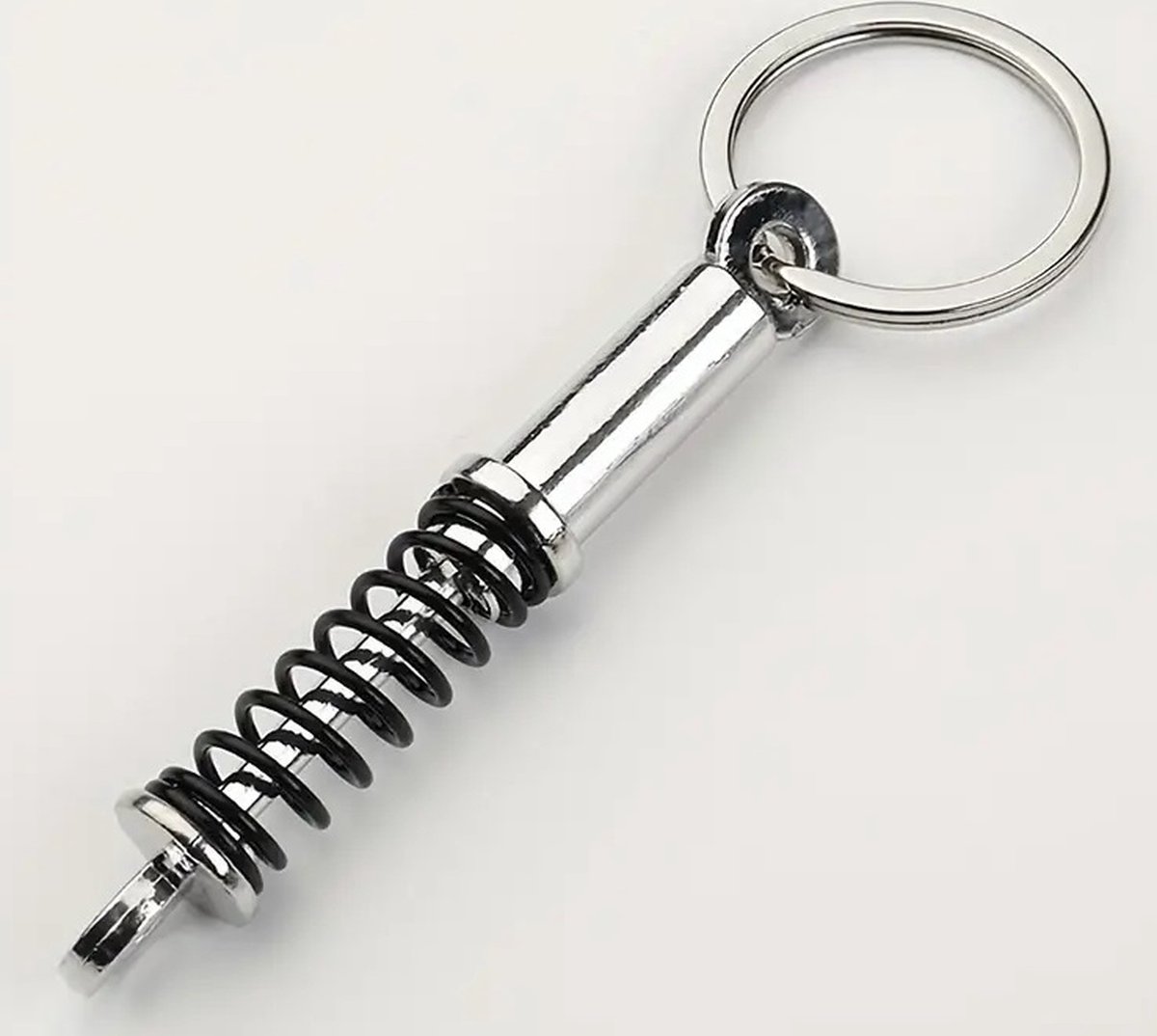 Car Shock Absorber Keychain | Car Key Holder | Shock Absorber Spring Keychain | Universal | Car Accessories | Black - Image 4