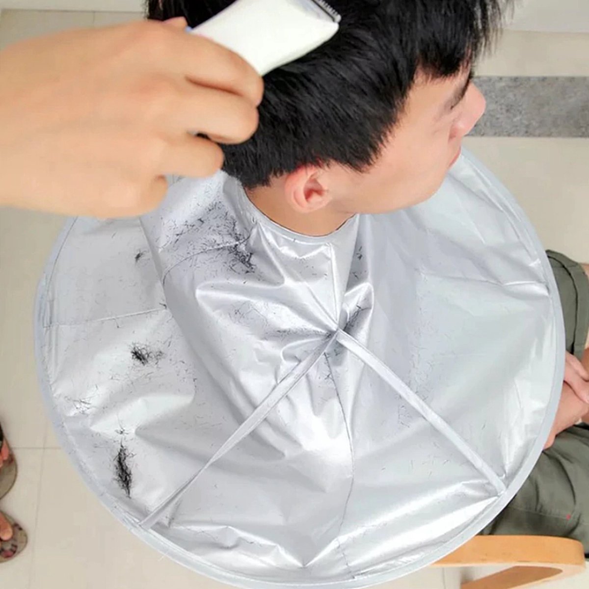 Grey Hairdresser's Cape - Image 1
