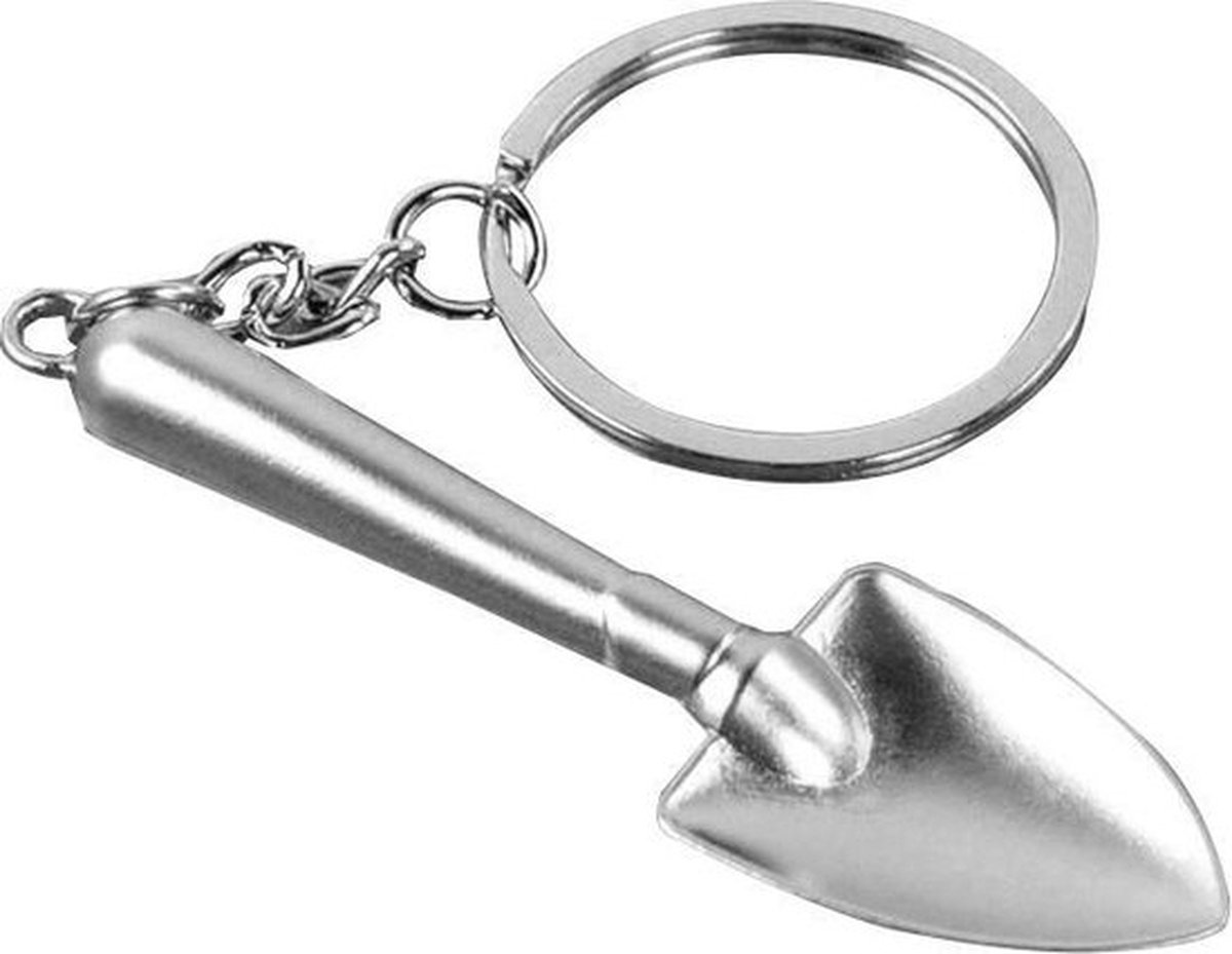 Keychain Shovel | Key Holder | Small Keychain Shovel | Silver - Image 1