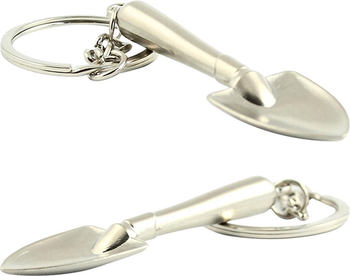 Keychain Shovel | Key Holder | Small Keychain Shovel | Silver - Image 3