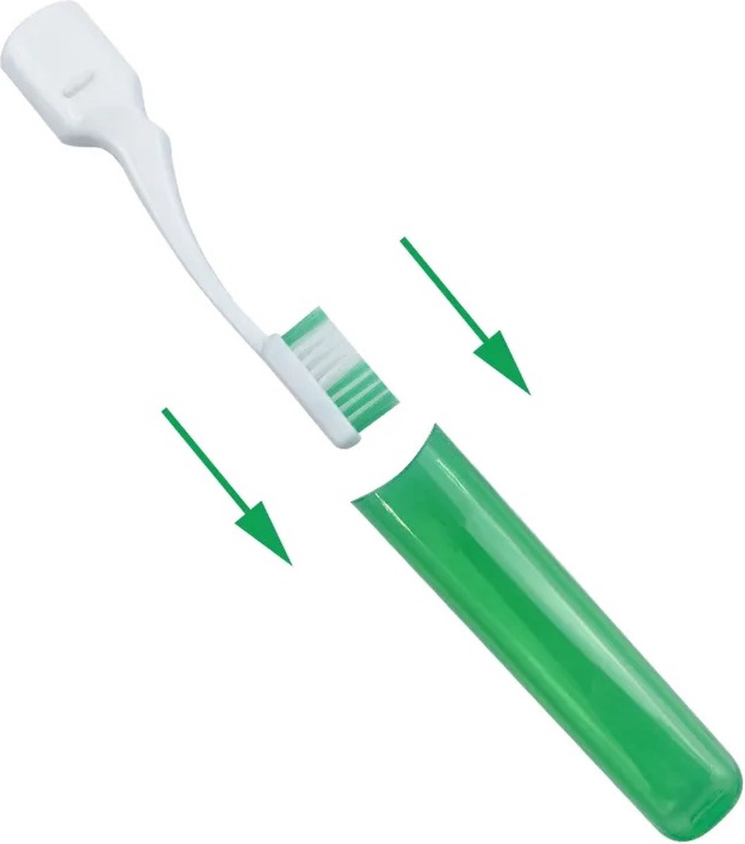Portable Foldable Travel Toothbrush | With Soft Bristles | Space-Saving | With Case | Blue - Image 5