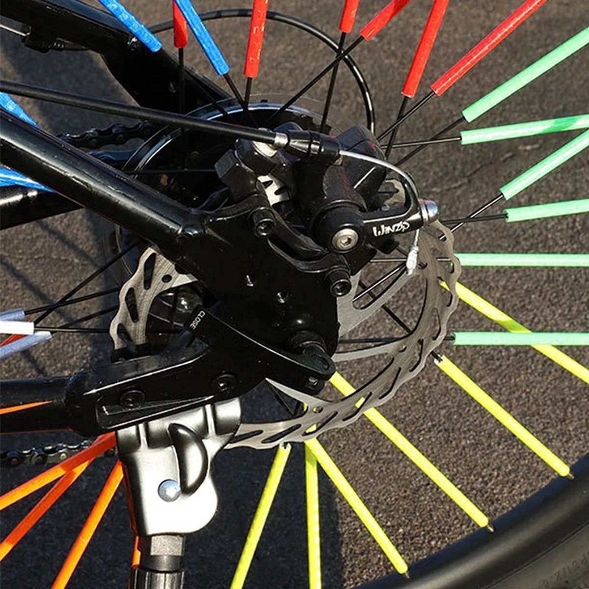 Spoke Bicycle Reflectors Bicycle Wheel 12 Pieces | Spoke Reflectors | Wheel Reflectors | Glow In The Dark | Yellow - Image 5