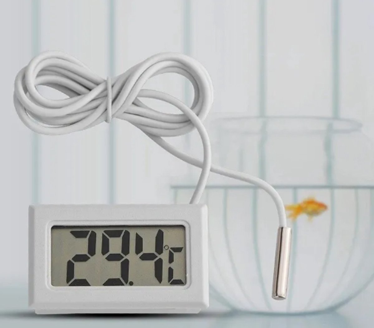 Refrigerator Thermometer | Aquarium Thermometer | Digital Freezer Thermometer | Deep Freezer Thermometer | White - Image 5