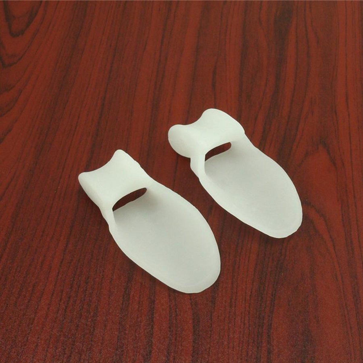 Hallux Valgus Silicone Toe Corrector/Spreader and Big Toe Protector – Silicone Toe Spreaders (Per pair) - beige - Image 3