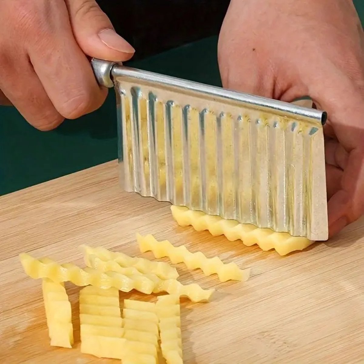 Multifunctional Kitchen Serrated Knife | Serrated Kitchen Knife | Peeler | French Fry Cutter | Potato Cutter | Potato Slicer | Stainless Steel - Image 4