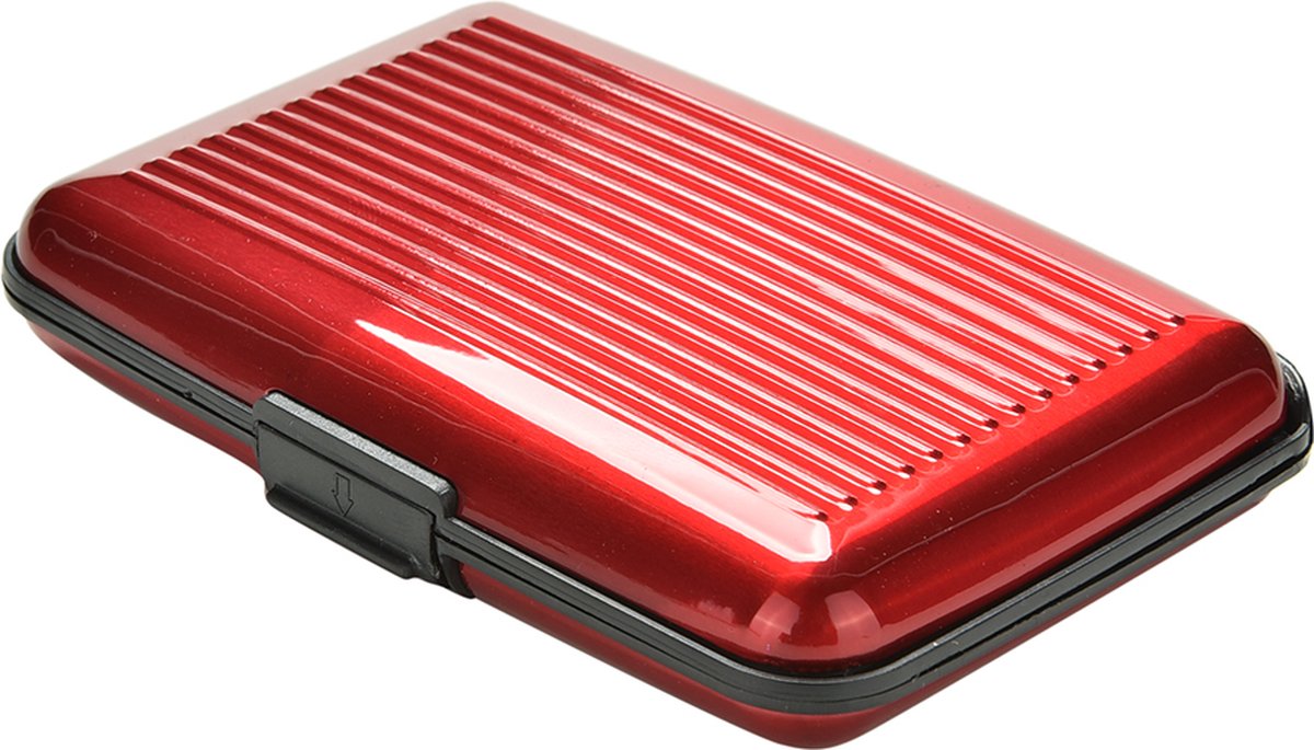 Aluminum Card Holder | Card Holder | Aluminum Wallet | Wallet | Card Holder | Red - Image 2