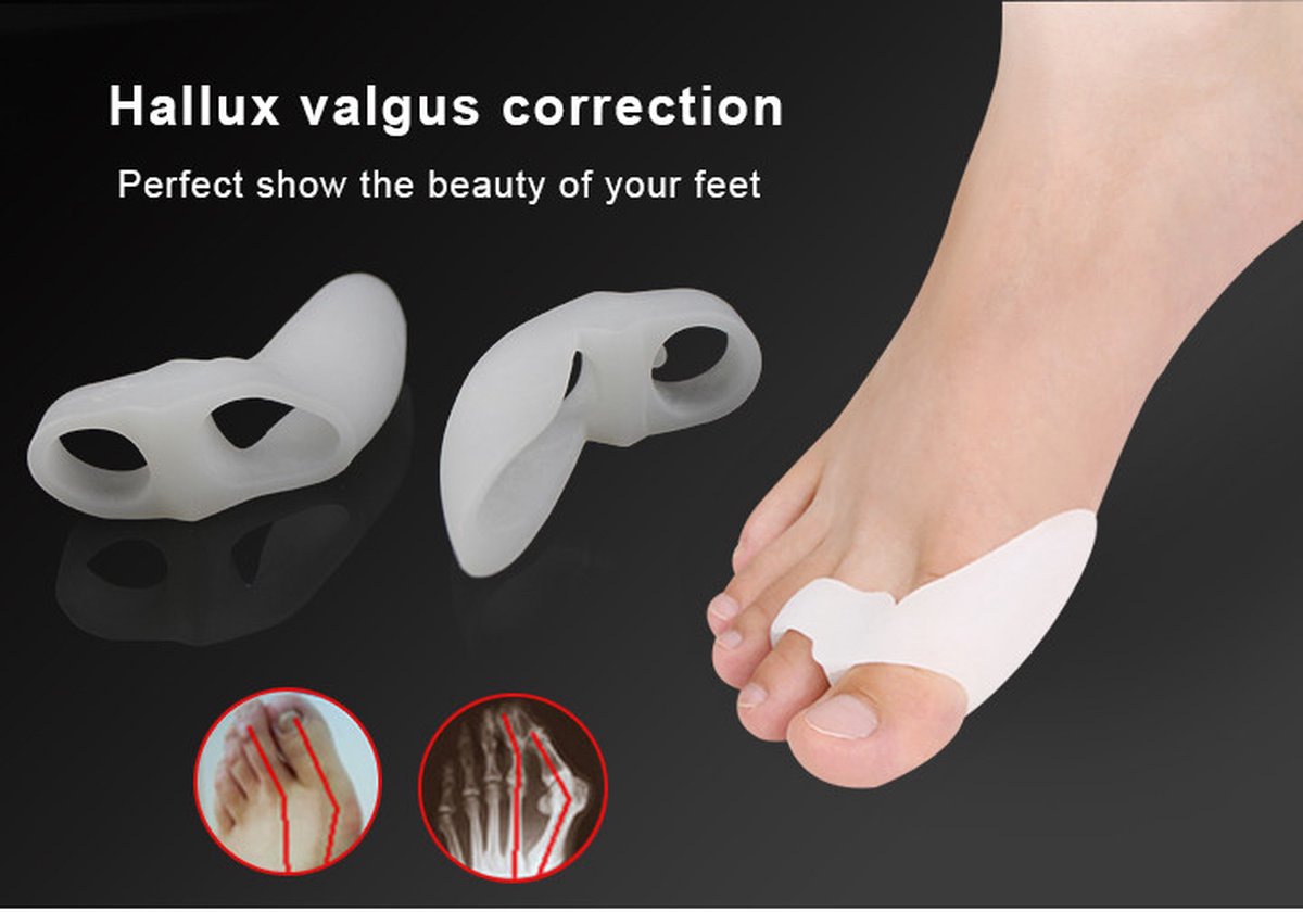 Silicone Toe Corrector | Toe Spreader | Hallux Valgus | Big and Little Toe Protector | 1 Pair - Image 4