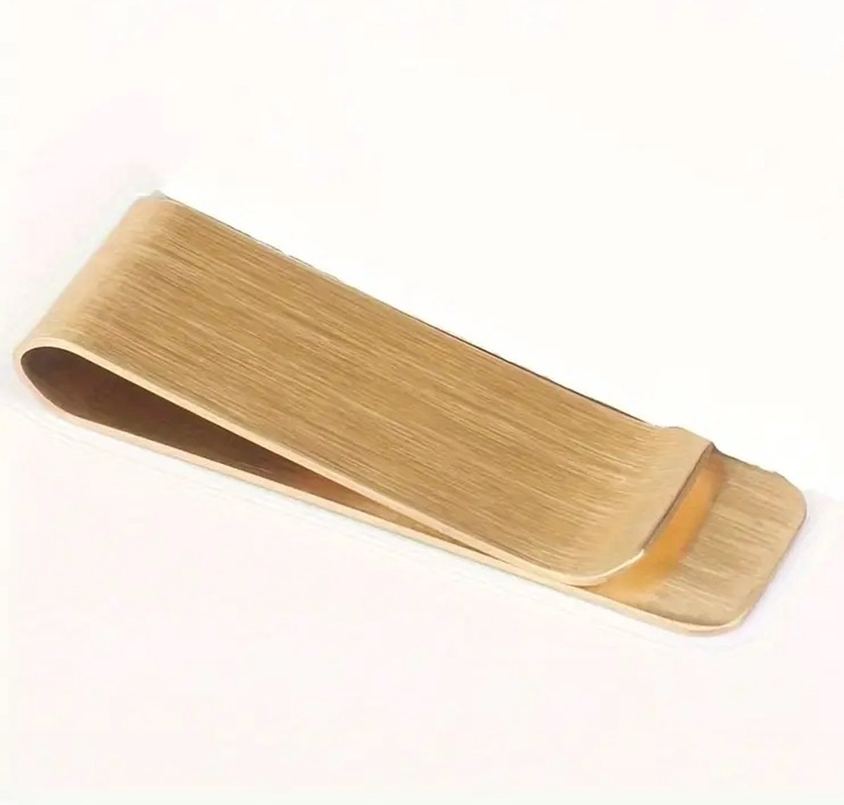 Money Clip | Money Clip | Paper Money Holder | 5 x 1.5 cm | Stainless Steel | Gold - Image 2