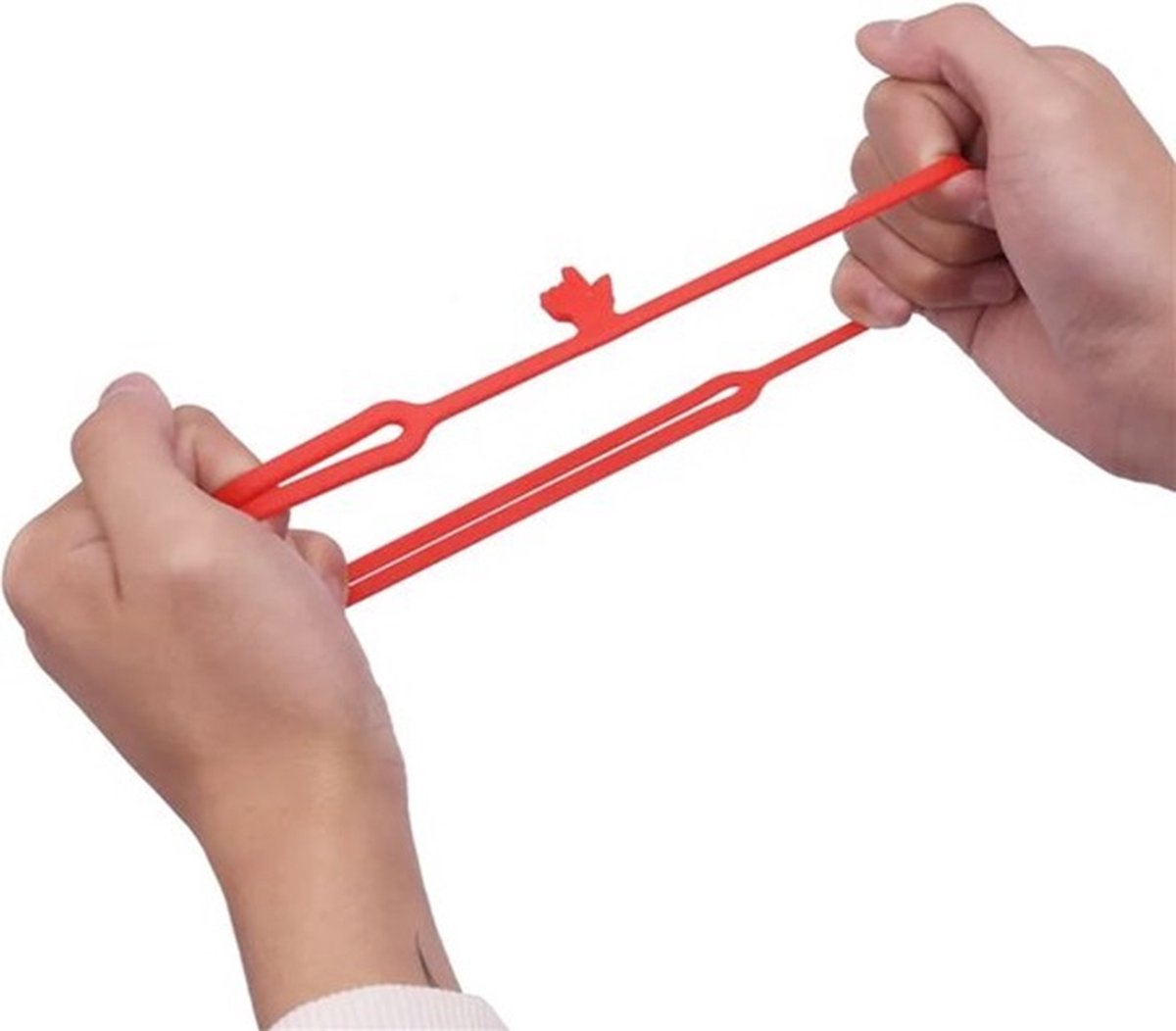 Elastic Hand-Shaped Bookmark | Bookmark | Bookmark Hand | Bookmark | Red - Image 3