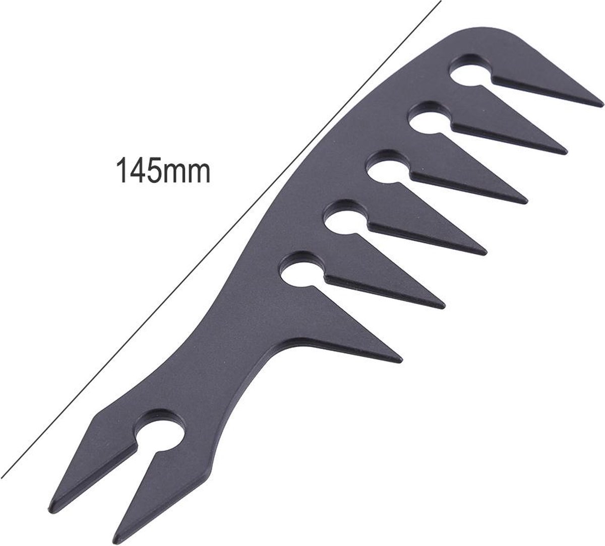 Coarse Anti-Tangle Comb | Hair Detangling | Barber Comb | Hairdresser Comb | Hair Comb | Hair Accessory | Black - Image 3