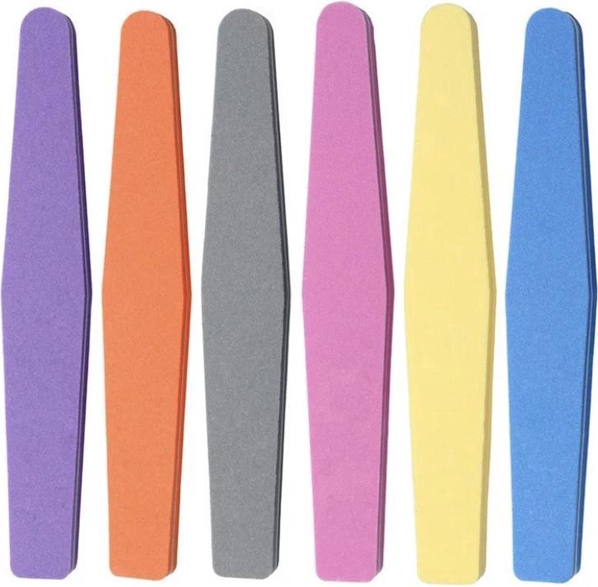 5x Files 100/180 grit | Nail buffer | Nail file | Polishing block | Nail polishing block | Buffer block | Nail buffer | Set of 5 | Multicolor - Image 2