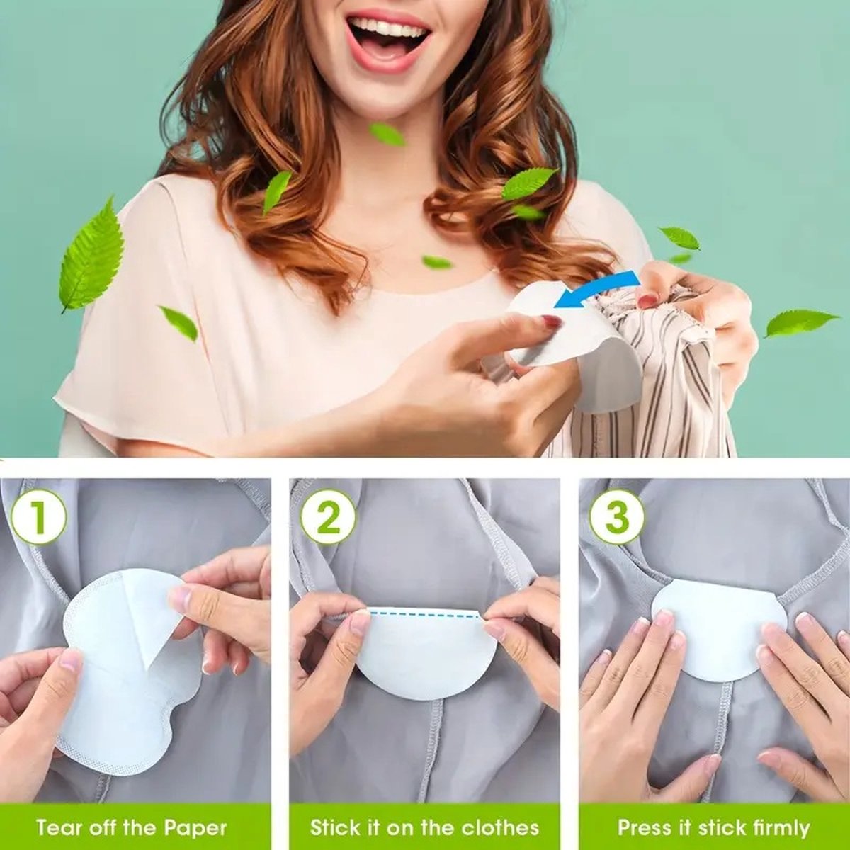 Anti-Sweat Underarm Pads | Anti-Perspirant Underarm Pads | Anti-Sweat | For Underarm Sweat | Disposable | 30 Pieces - Image 5