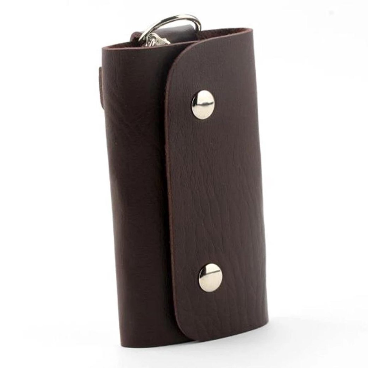 Key holder - Key wallet - Key organizer - Keychain - Leather - Brown - Image 2