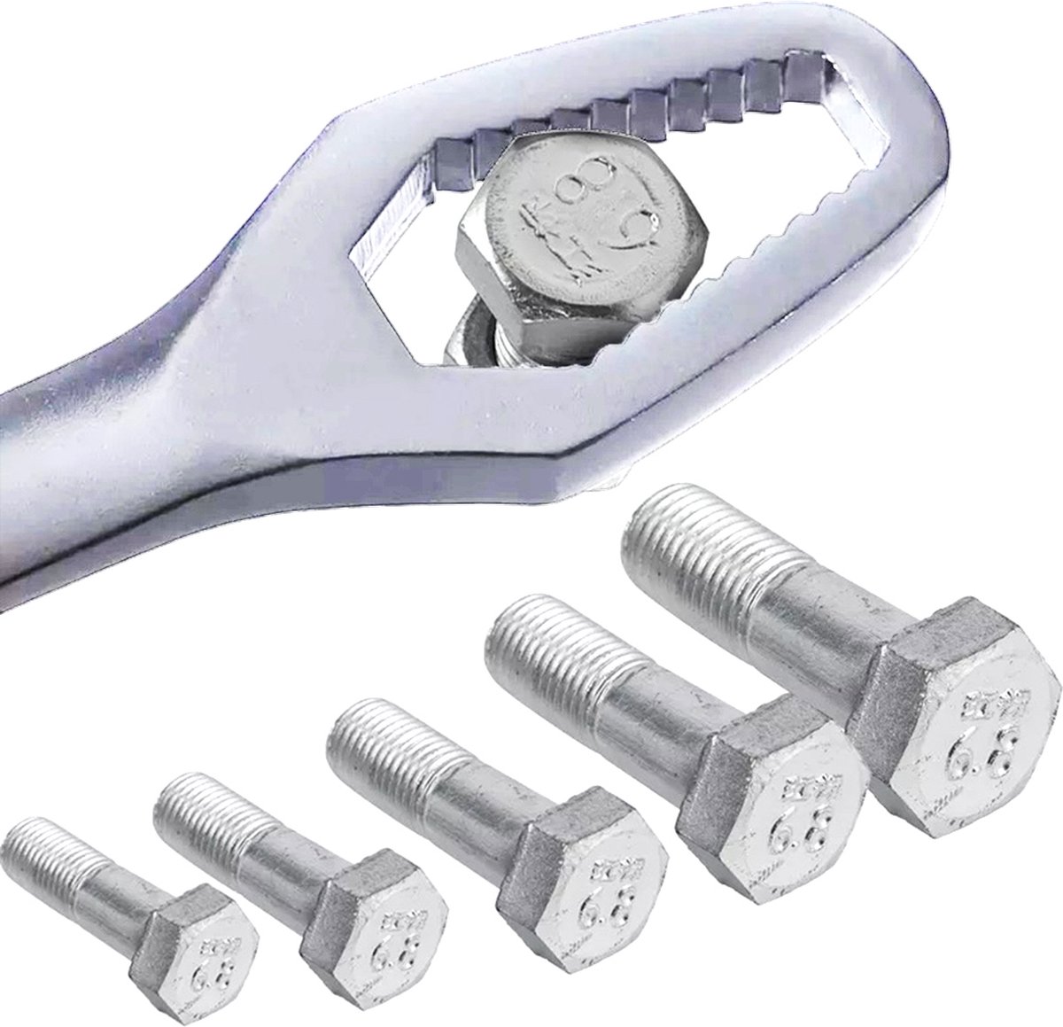 Wrench I Universal ring spanner 8-22 MM I Wrench I Adjustable I Silver - Image 3