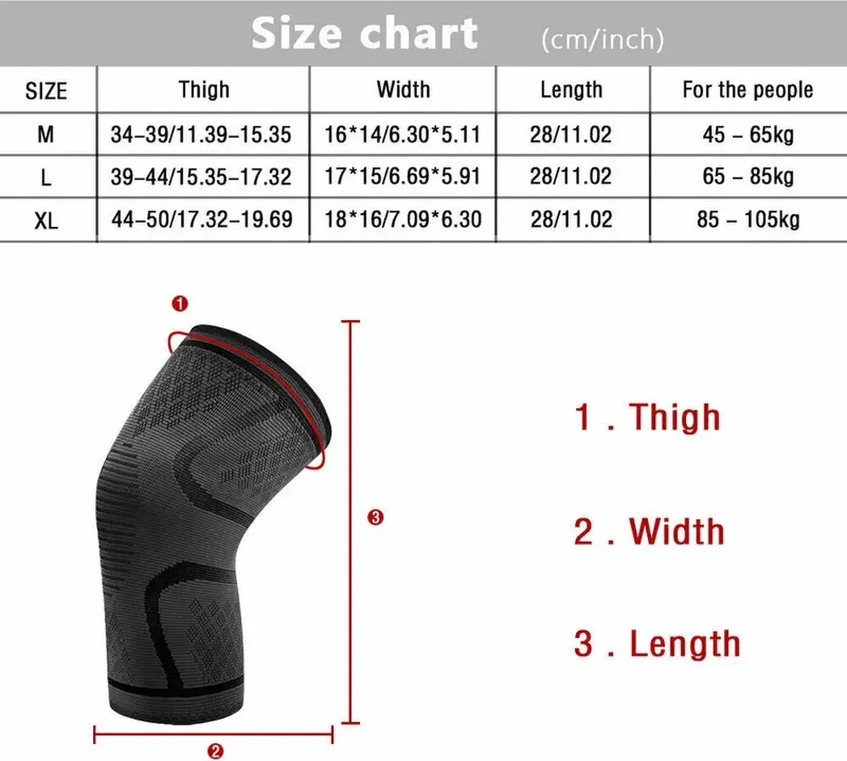 Compression Knee Brace | Knee Support | Knee Protector | Knee Bandage | Knee Support | 1 Piece | Black Green | Size L - Image 3