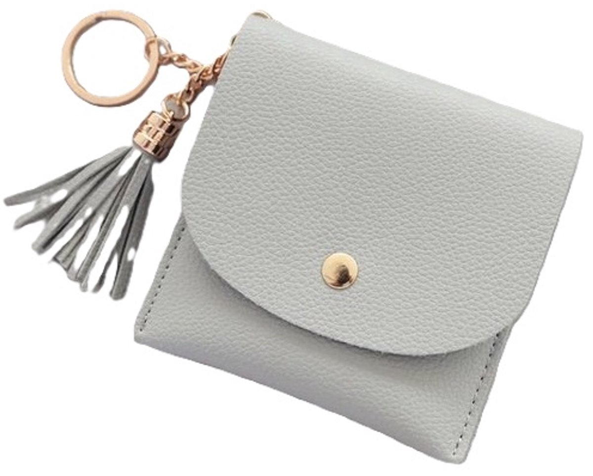 Wallet & Card Holder for 6 Cards | Credit Card Holder | With Cash Compartment | Card Holder | Wallet | PU Leather | Grey - Image 1
