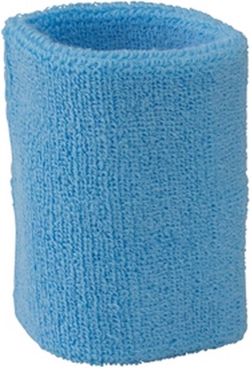 Wristband Set | Sweatband | Sweatbands | Wrist | Sports Bands | 1 Piece | 8 x 10 CM | Light Blue - Image 3
