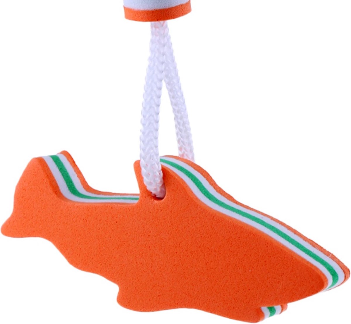 Floating Shark Keychain | For Large Keyring | EVA Foam | Foam | Key Float | Orange - Image 2