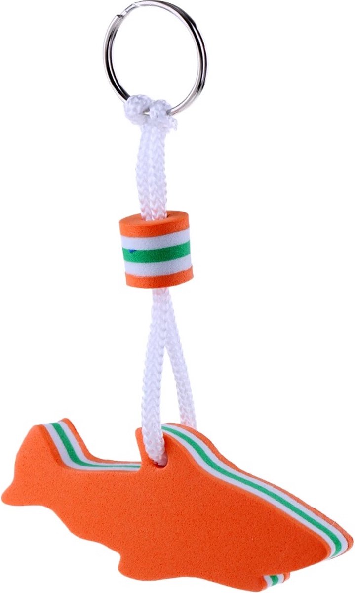 Floating Shark Keychain | For Large Keyring | EVA Foam | Foam | Key Float | Orange - Image 3