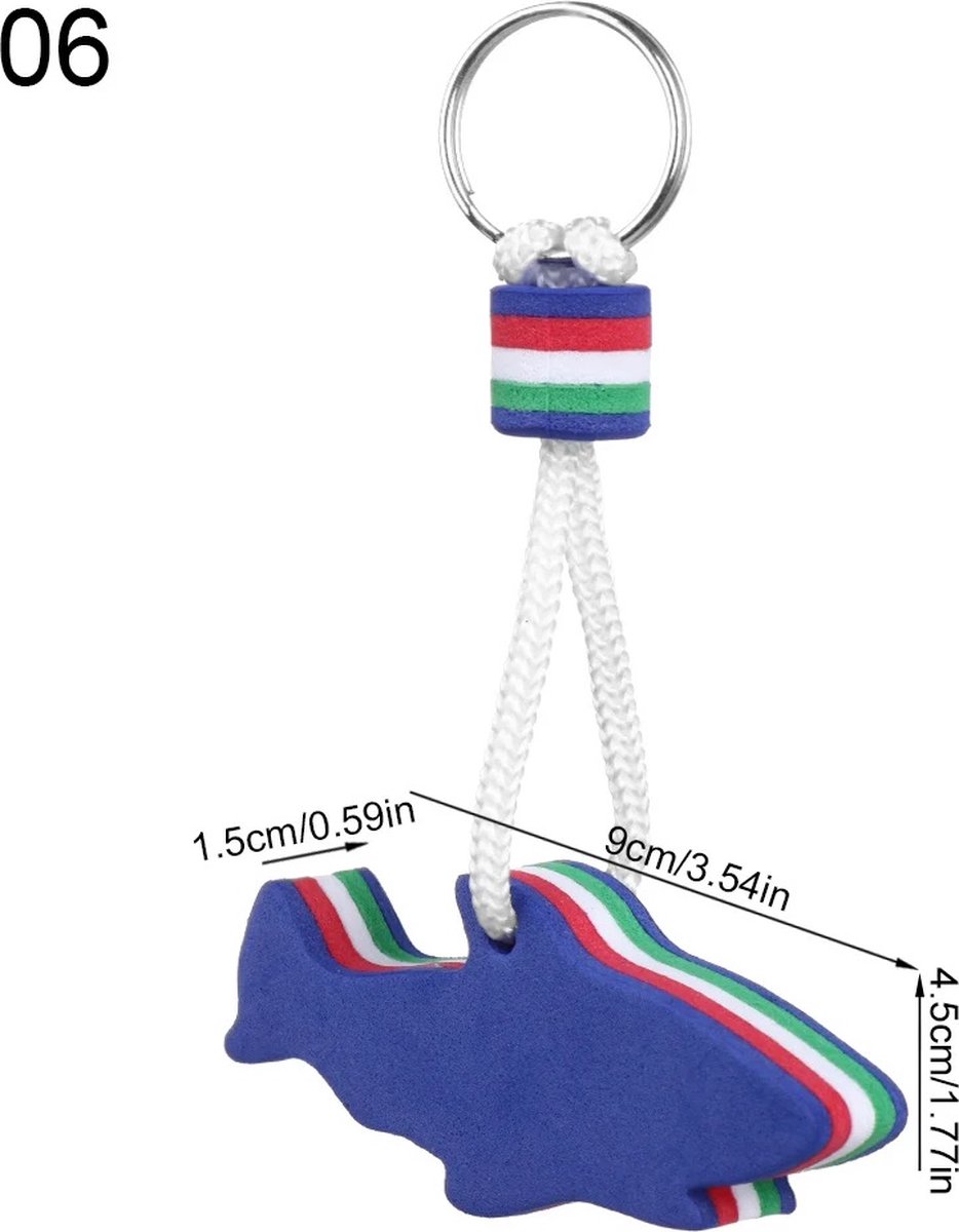 Floating Shark Keychain | For Large Keyring | EVA Foam | Foam | Key Float | Orange - Image 4