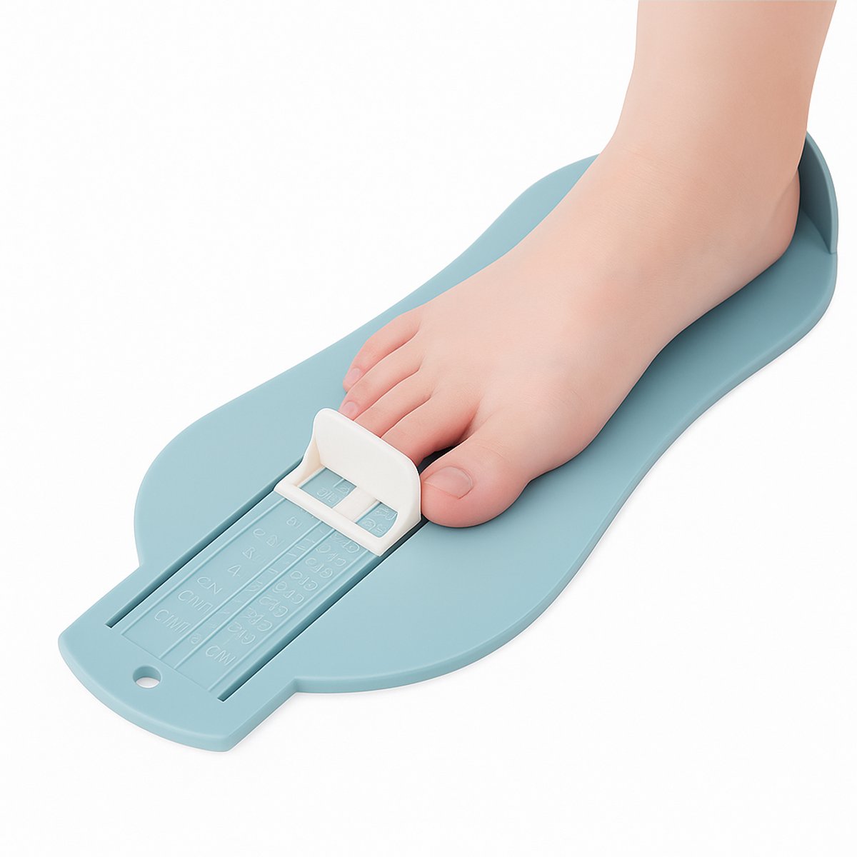 Child's Foot Measuring Tool | Child's Shoe Size Measuring Tool | Measure Foot Size | Baby Shoe Measuring Tool | Baby Size | Blue - Image 1