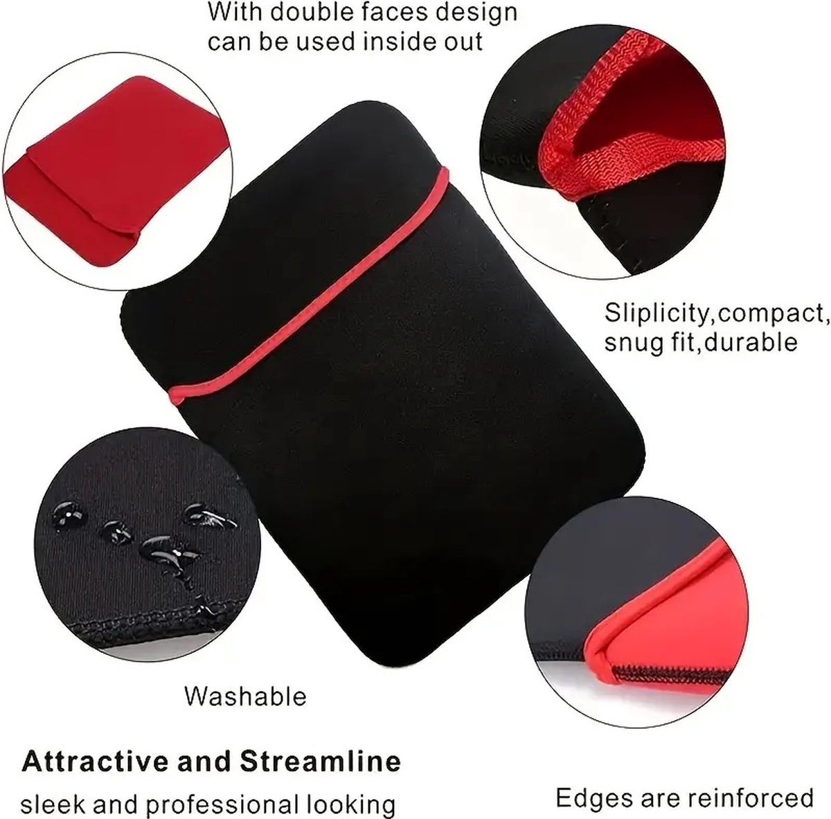 Universal Laptop Sleeve for 14-inch Laptops | Laptop Case | Tablet Sleeve | Tablet Case | Neoprene | Tablet Soft Case | Storage Case - Image 3
