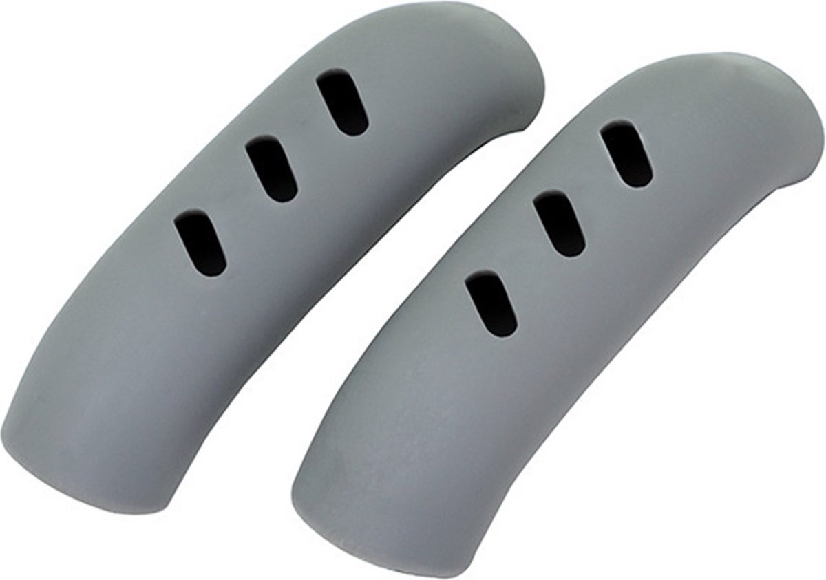 2-Piece Silicone Pot Handle Grips | Prevents Hands from Burning | Heat Resistant and Wear Resistant | Pot Lid Grip | Pan Grip | Extra Grip | Grey - Image 5