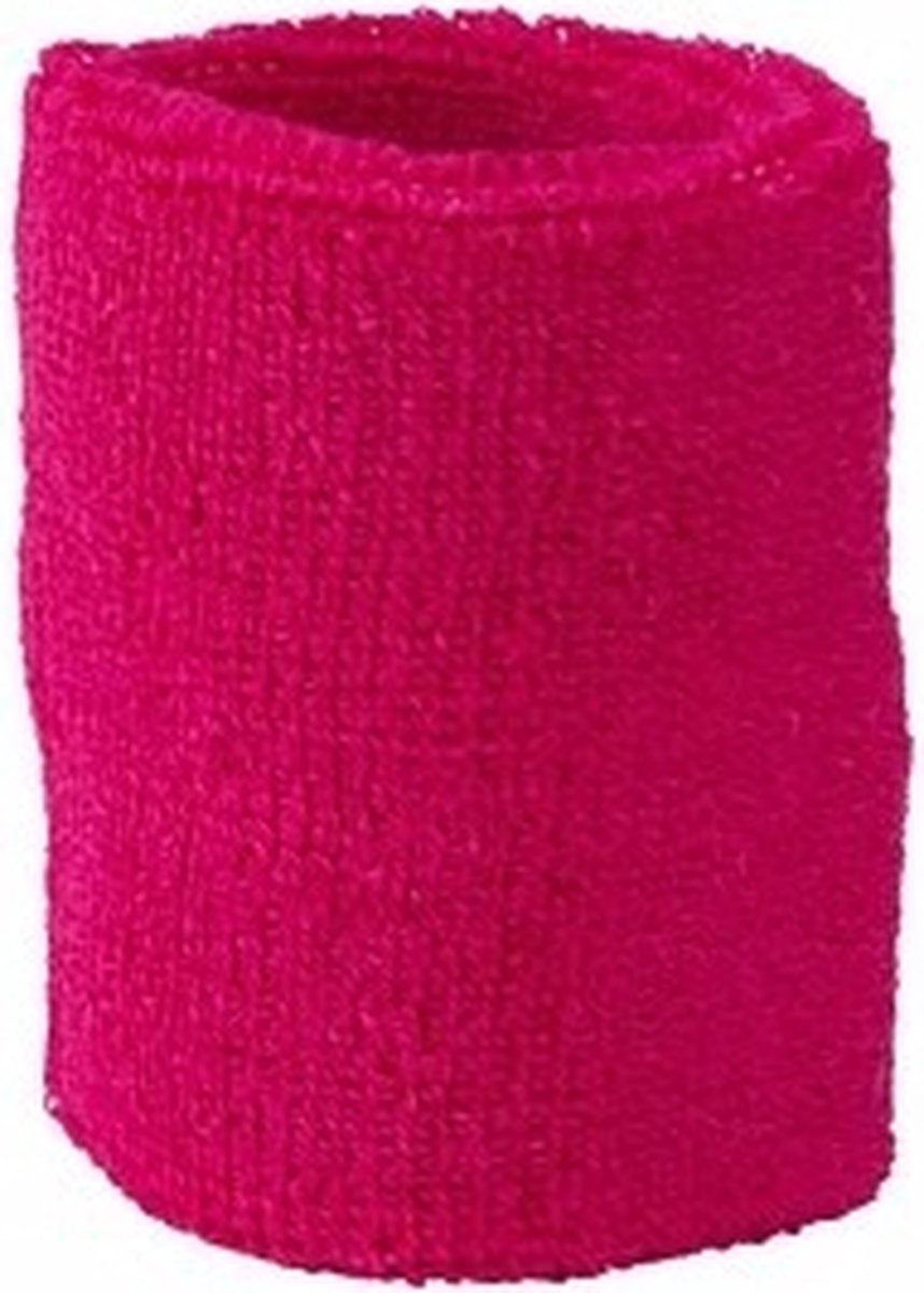 Fuchsia wrist sweatbands 2 pieces - Image 4