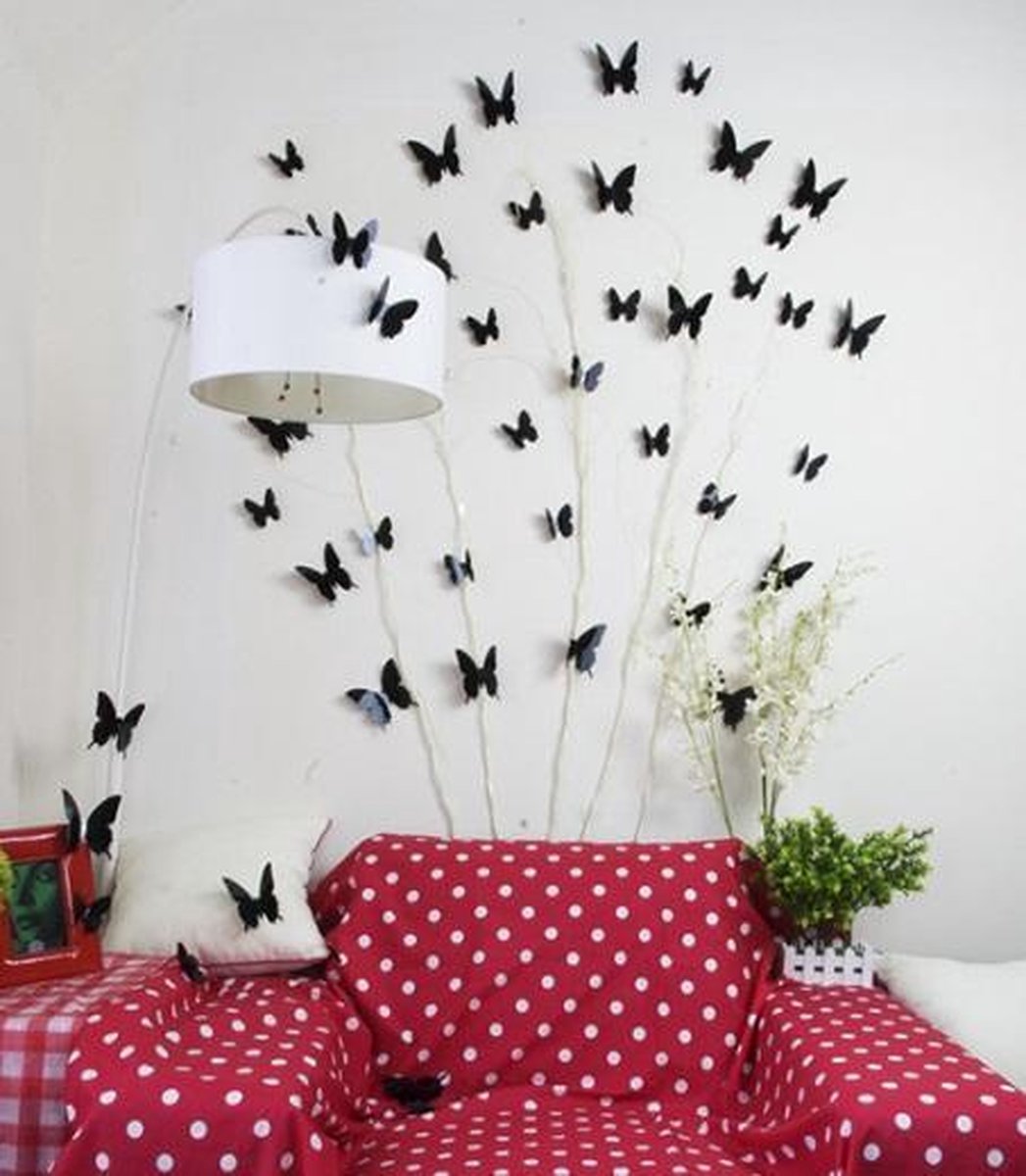 Solid black 3D butterflies - Image 3