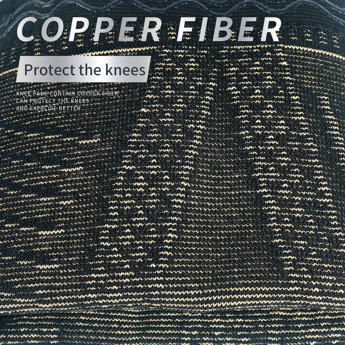 Compression Knee Brace Copper Infused | Knee Support | Knee Protector | Knee Bandage | Knee Support | 1 Piece | Size XL - Image 2