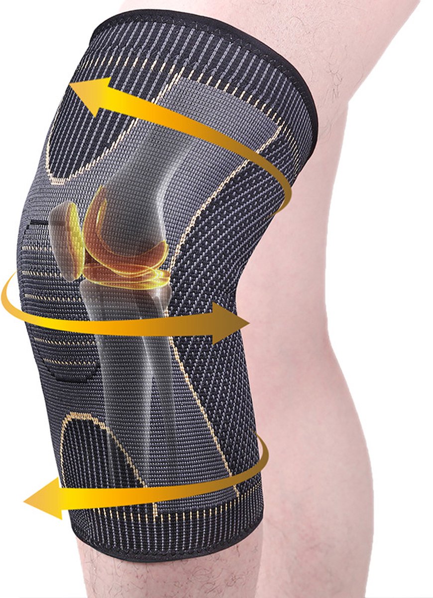 Compression Knee Brace Copper Infused | Knee Support | Knee Protector | Knee Bandage | Knee Support | 1 Piece | Size XL - Image 5