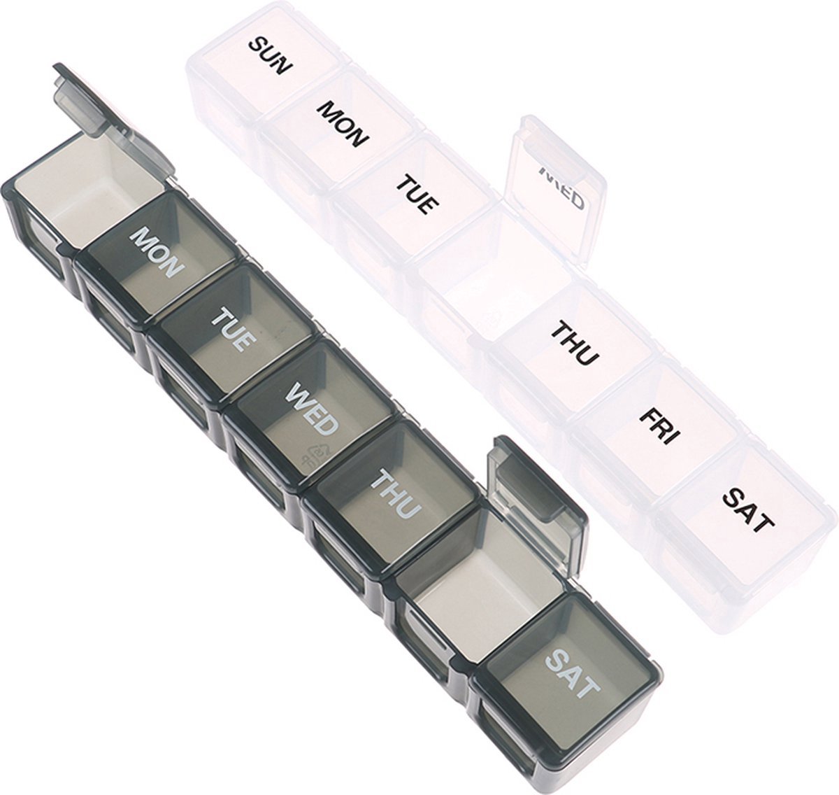 Pill Box | Pill Box | Medicine Box | XXL Pill Box | Sunday to Saturday | 7 Days | 1 Week | Transparent - Image 4