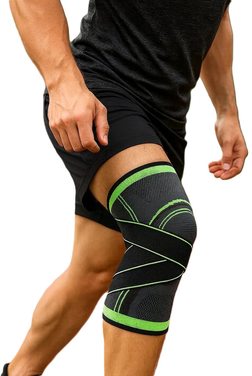 3D Compression Knee Brace | Knee Support | Knee Protector | Knee Bandage | Knee Support | 1 Piece | Adjustable Compression Level | Size XL - Image 1