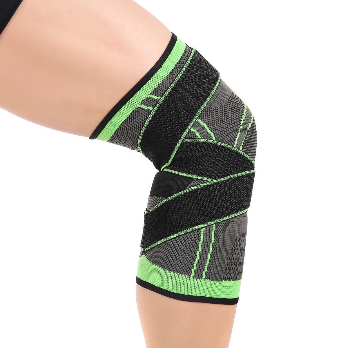 3D Compression Knee Brace | Knee Support | Knee Protector | Knee Bandage | Knee Support | 1 Piece | Adjustable Compression Level | Size XL - Image 3