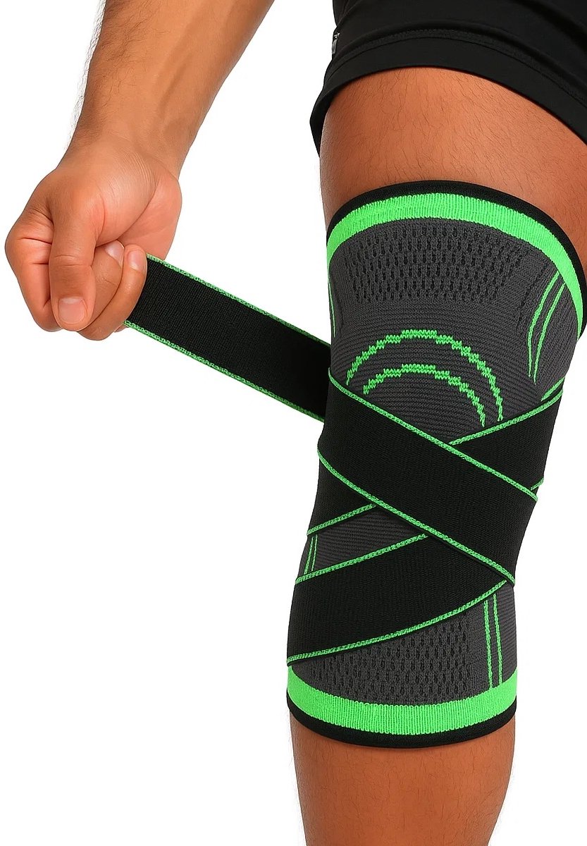 3D Compression Knee Brace | Knee Support | Knee Protector | Knee Bandage | Knee Support | 1 Piece | Adjustable Compression Level | Size XL - Image 4