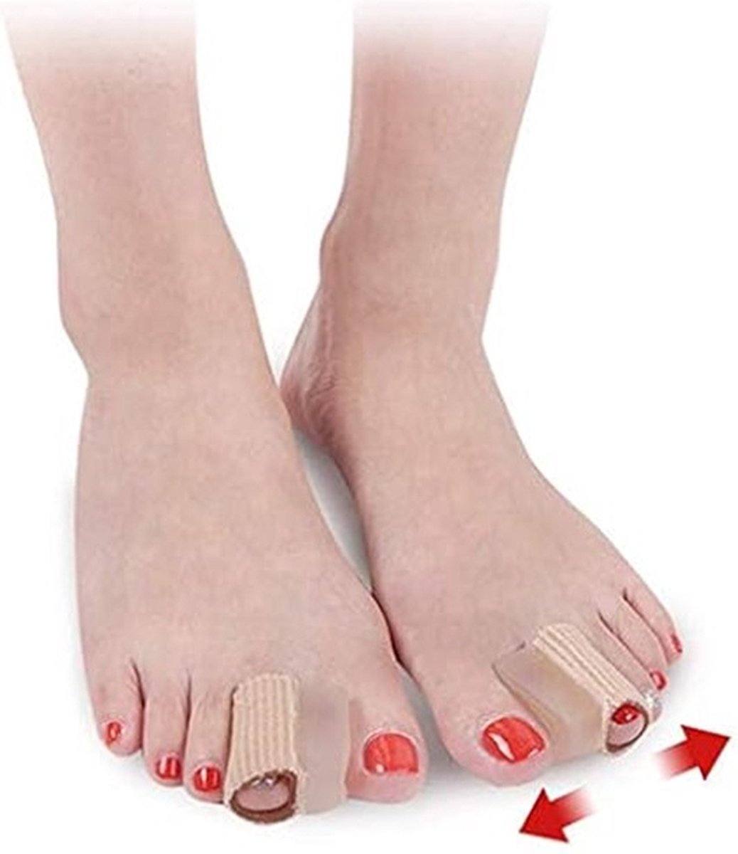 Hallux Valgus Gel Toe Corrector | Toe Spreader | Toe Straightener | Toe Straightener | Beige | 1 Pair - Image 5