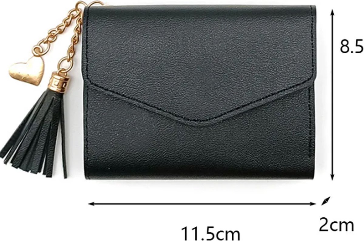 Wallet & Card Holder in 1 | Credit Card Holder | With Cash Compartment | Card Holder | Wallet | PU Leather | Pink - Image 2