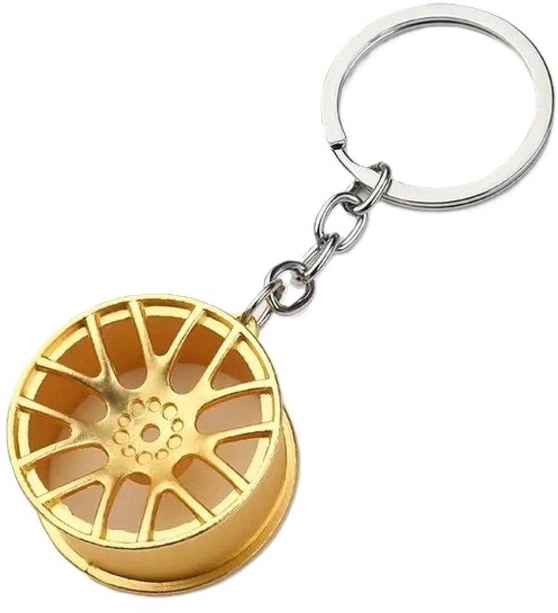 Rim Keychain | Car Key Holder | Rim Keychain | Universal | Car Accessories | Gold - Image 1