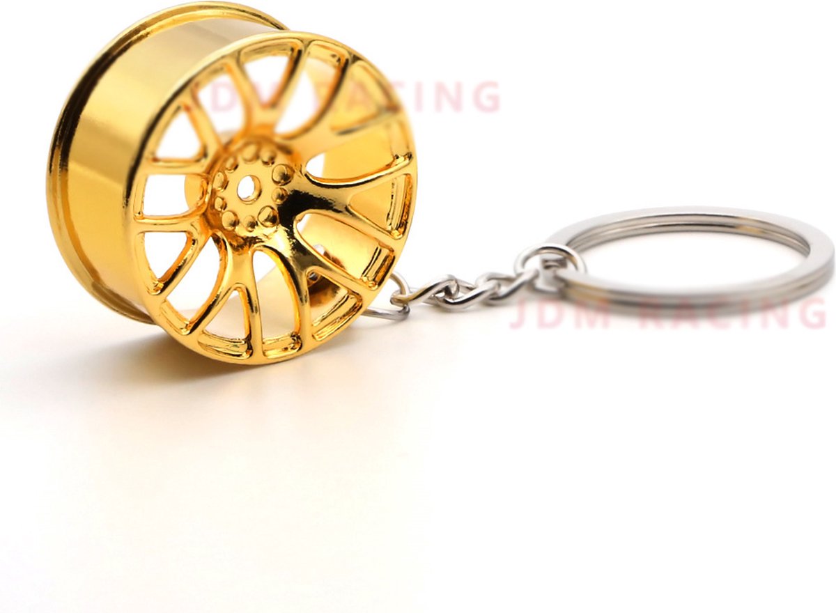Rim Keychain | Car Key Holder | Rim Keychain | Universal | Car Accessories | Gold - Image 2