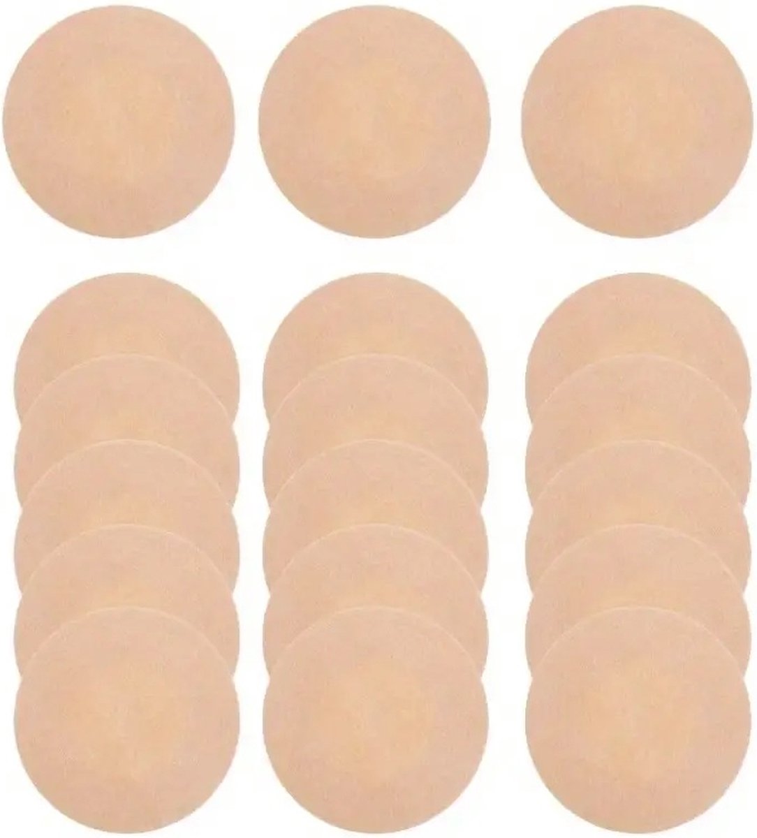 5 Pairs Round Nipple Covers | Nipple Stickers | Breast Covers | Nipple Stickers | Nipple Covers | Stick-on Bra | Beige - Image 2
