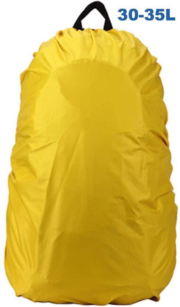Backpack Rain Cover - Waterproof Rain Cover for Backpack - 30-35 Liter Rain Cover – Yellow - Image 1