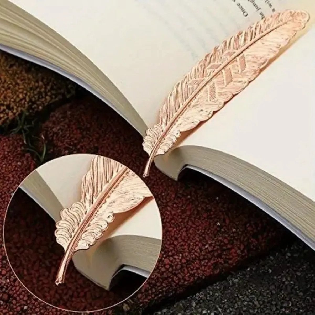 Feather Shaped Bookmark | Bookmark | Bookmark | Metal | 11.4 cm | Silver - Image 2