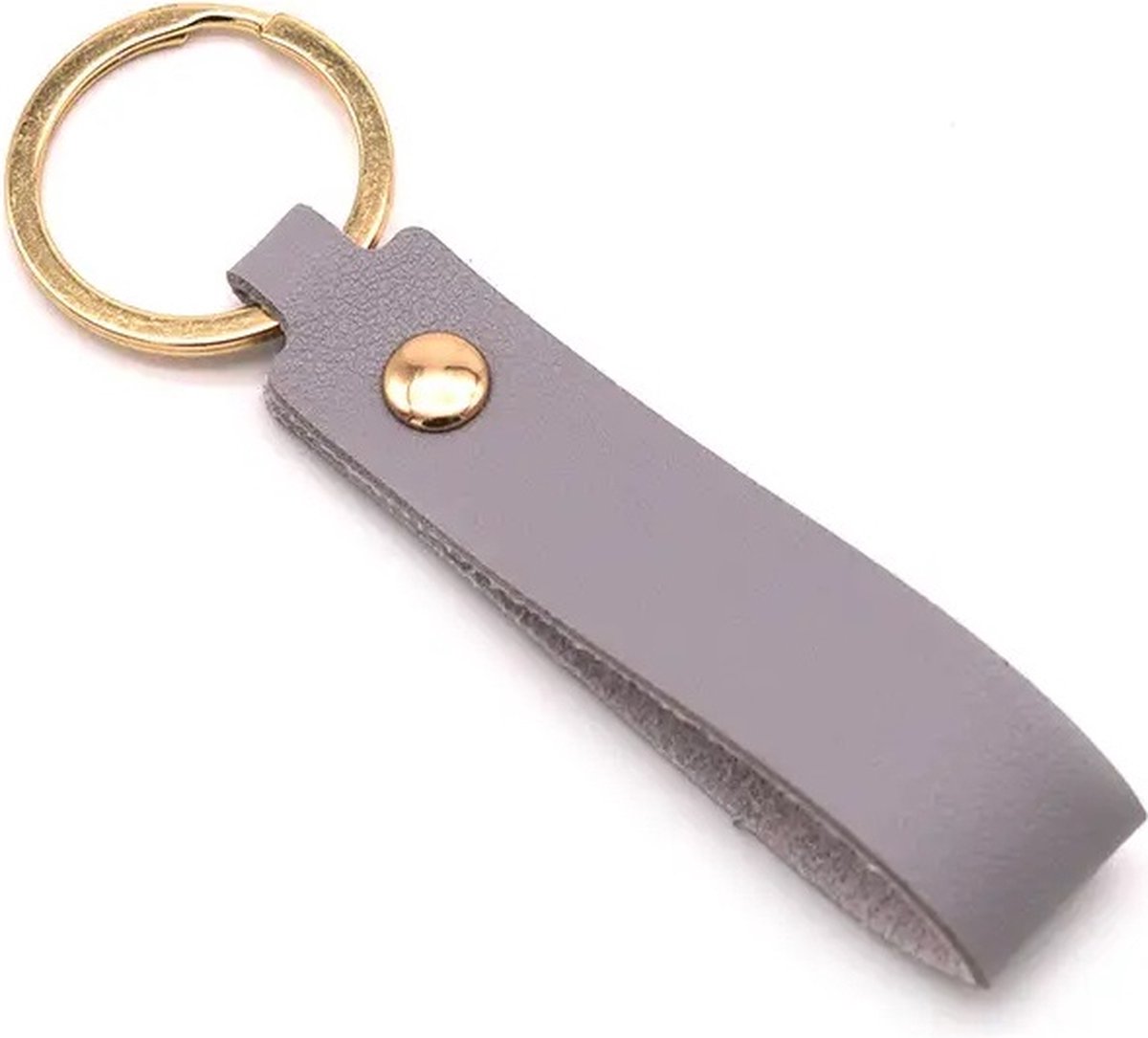 Keychain | Key Holder | PU Leather Keychain | Universal | Grey - Image 1