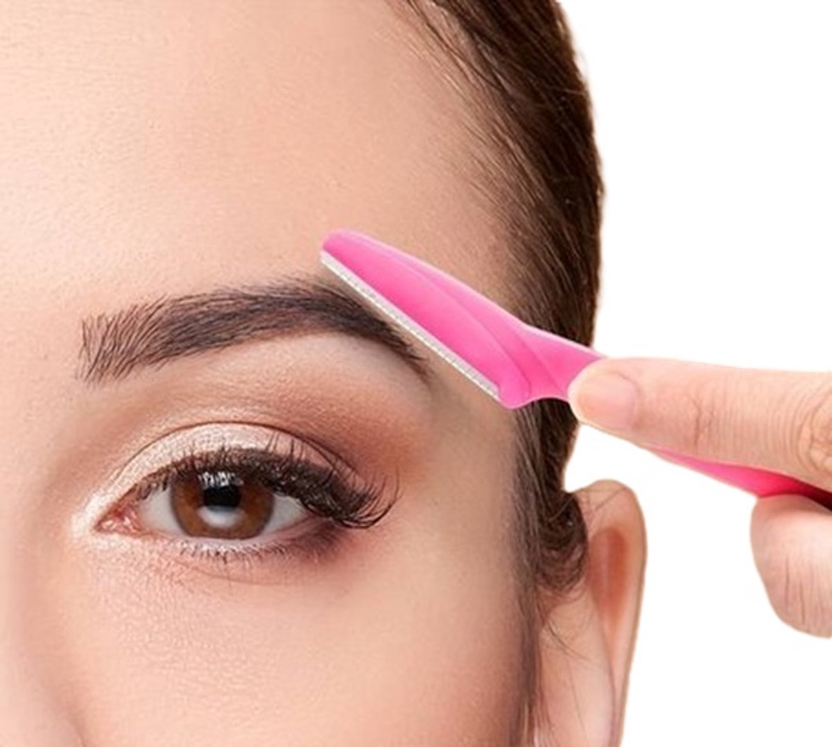 Eyebrow Scissors | Eyebrow Razor | Face Blade | Upper Lip Hair Removal | Hair Removal Blade | 3 Pieces - Image 1