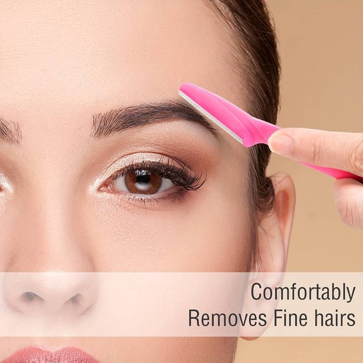 Eyebrow Scissors | Eyebrow Razor | Face Blade | Upper Lip Hair Removal | Hair Removal Blade | 3 Pieces - Image 2